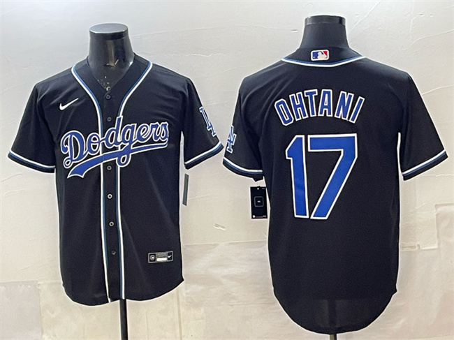 Men's Los Angeles Dodgers #17 Shohei Ohtani Black Fashion Cool Base Stitched Baseball Jersey Men's Los Angeles Dodgers #17 Shohei Ohtani Black Fashion Cool Base Stitched Baseball Jersey